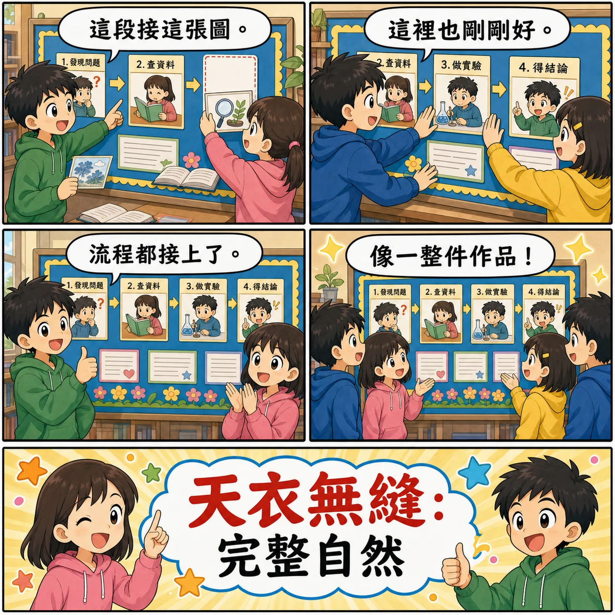 天衣無縫的 AI 生成成語漫畫
