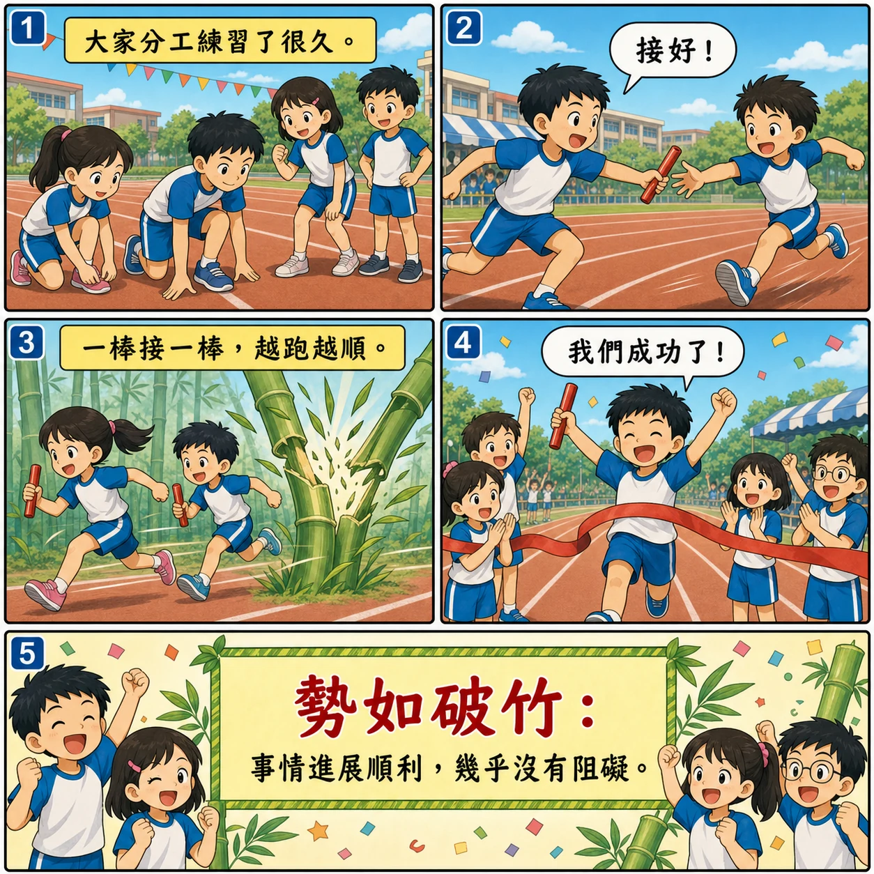 勢如破竹的 AI 生成成語漫畫