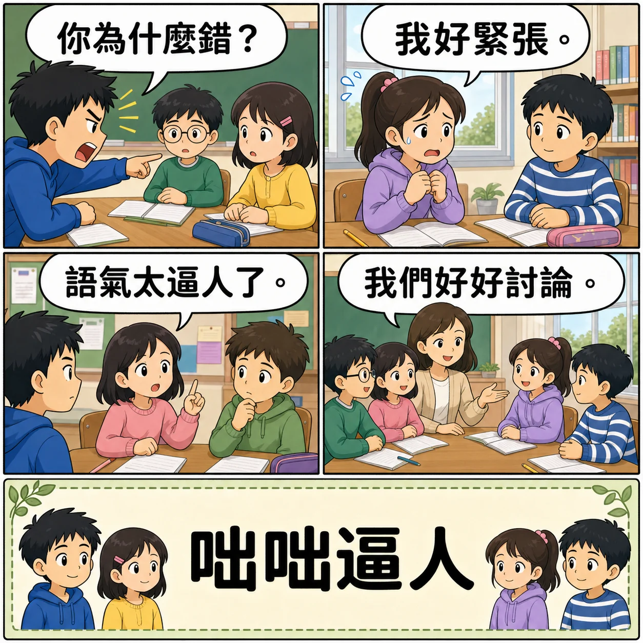 咄咄逼人的 AI 生成成語漫畫
