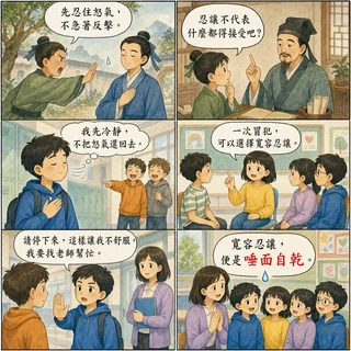 唾面自乾成語漫畫縮圖