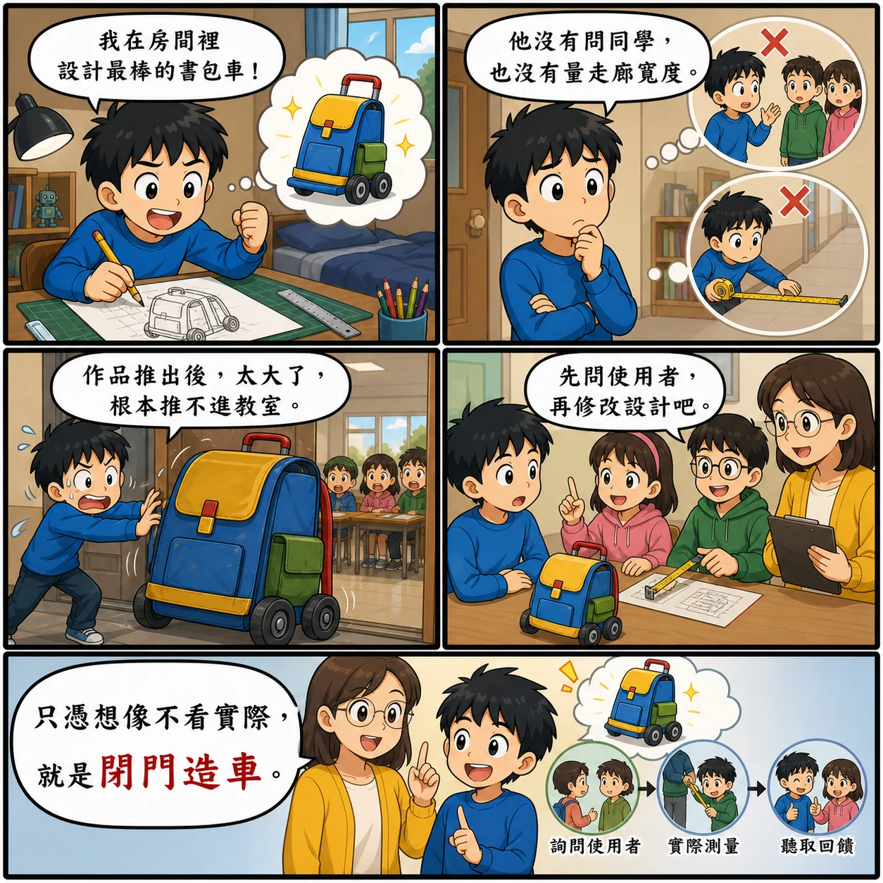 閉門造車的 AI 生成成語漫畫