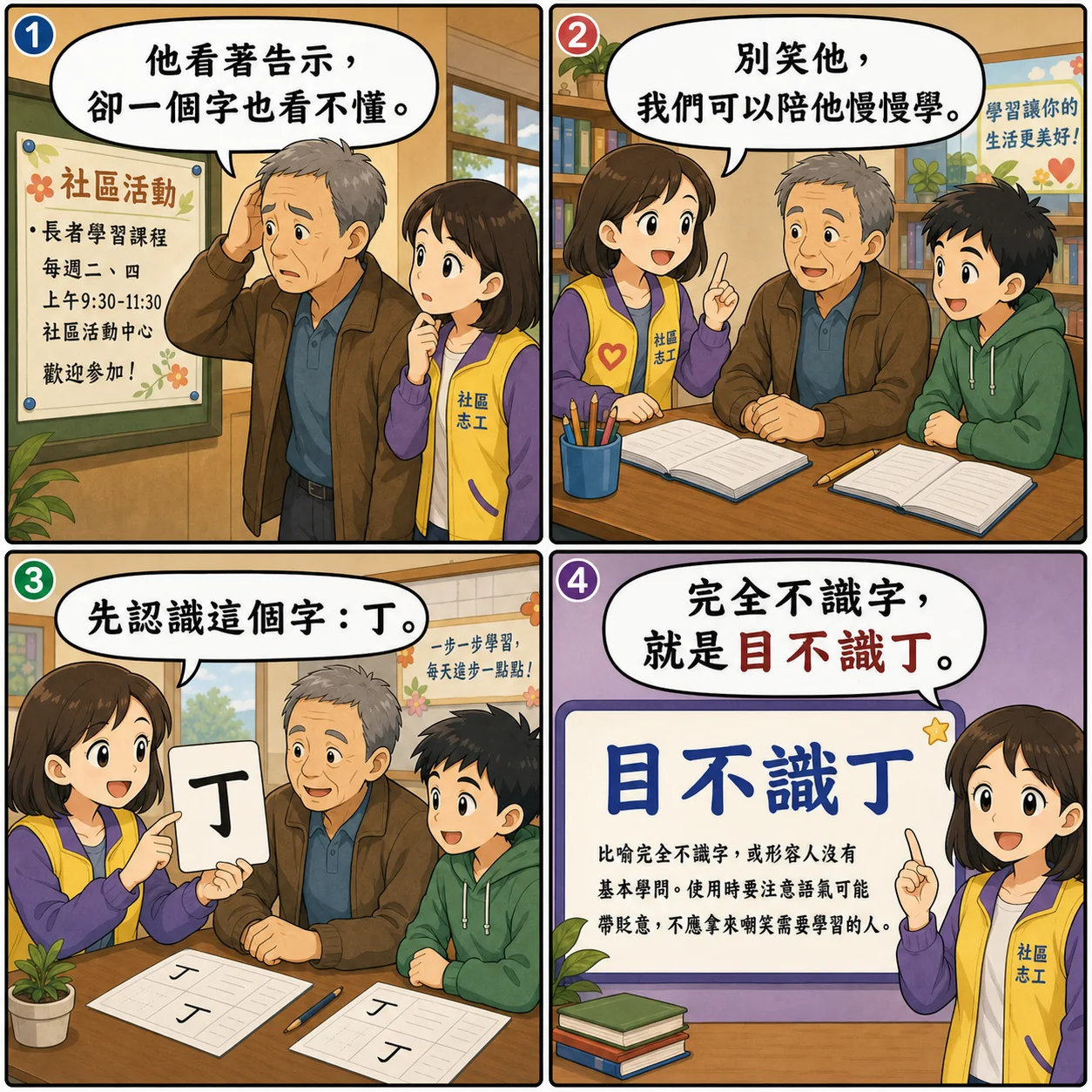 目不識丁的 AI 生成成語漫畫