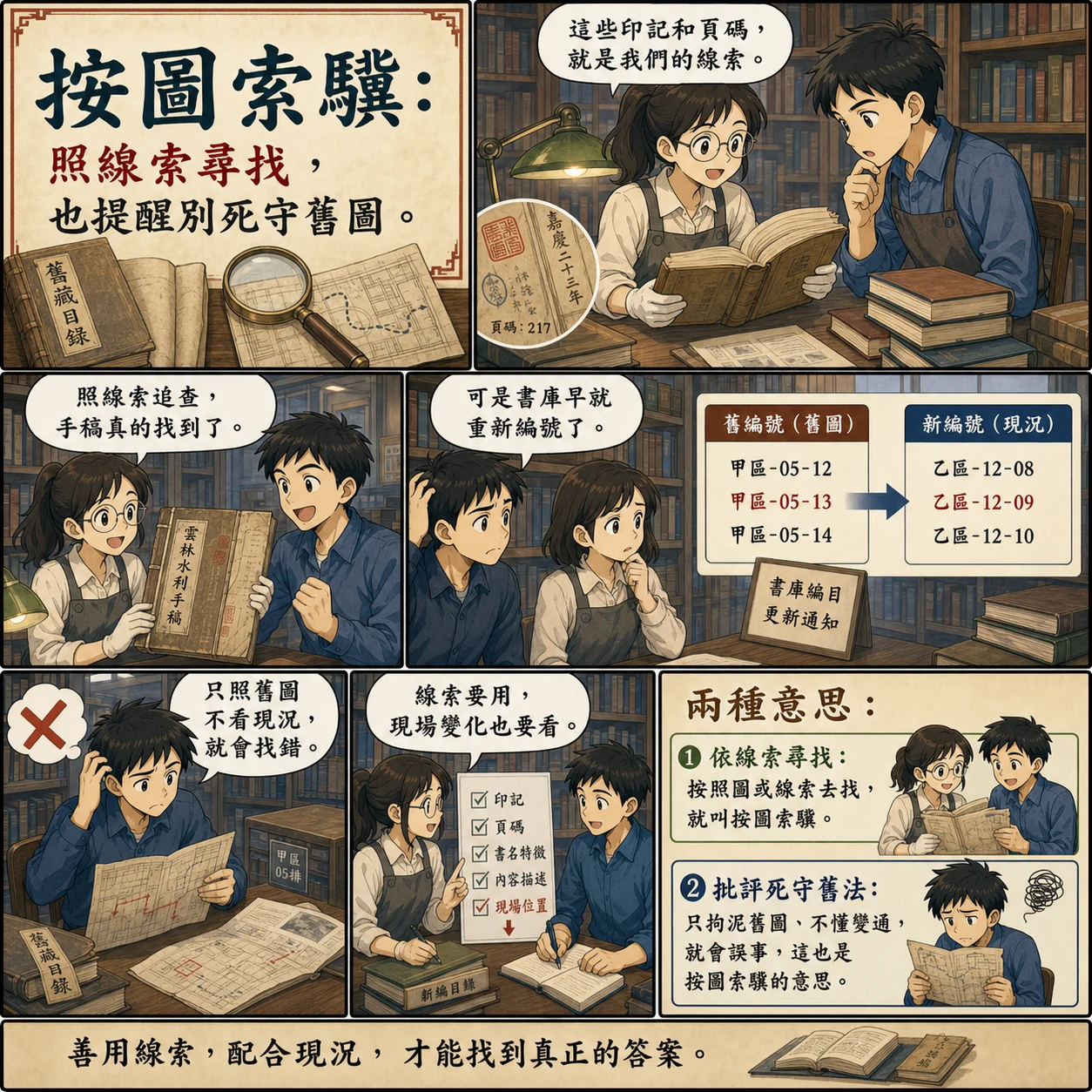 按圖索驥的 AI 生成成語漫畫