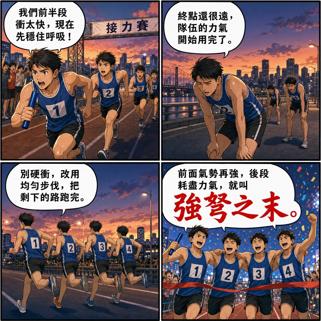 強弩之末的 AI 生成成語漫畫