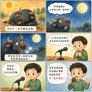 吳牛喘月成語漫畫縮圖
