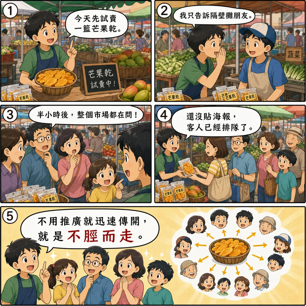 不脛而走的 AI 生成成語漫畫
