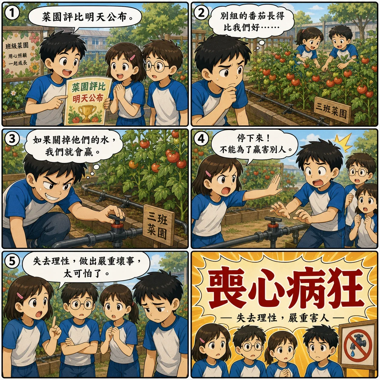 喪心病狂的 AI 生成成語漫畫