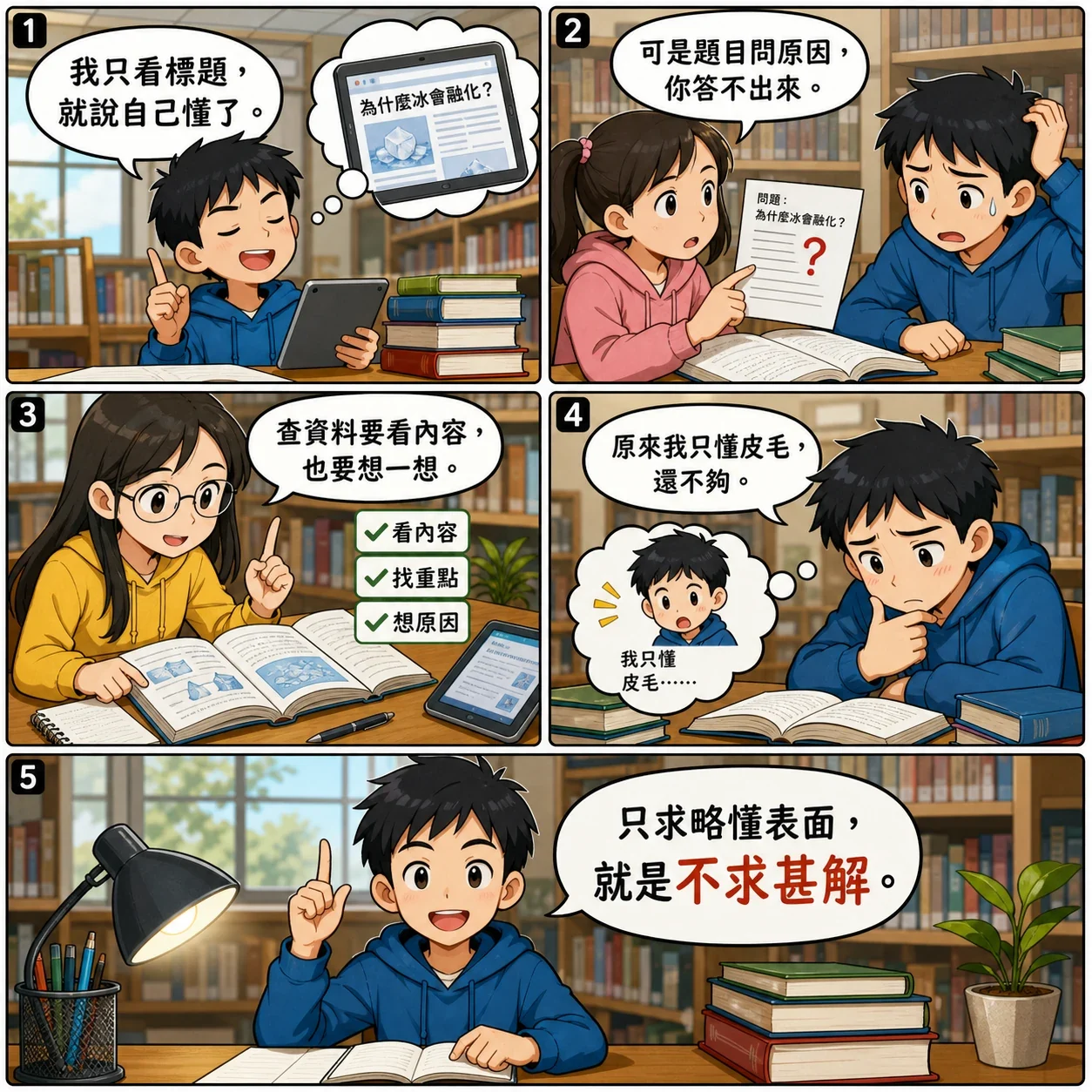 不求甚解的 AI 生成成語漫畫