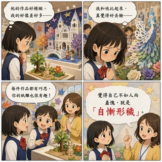 自慚形穢成語漫畫縮圖