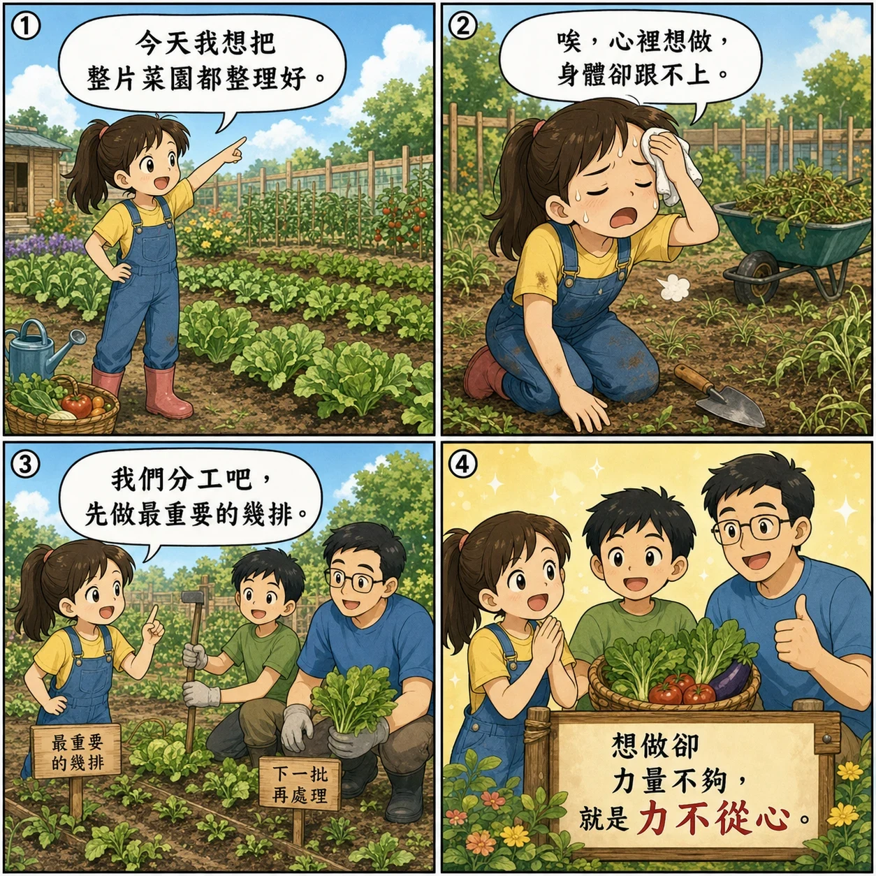 力不從心的 AI 生成成語漫畫