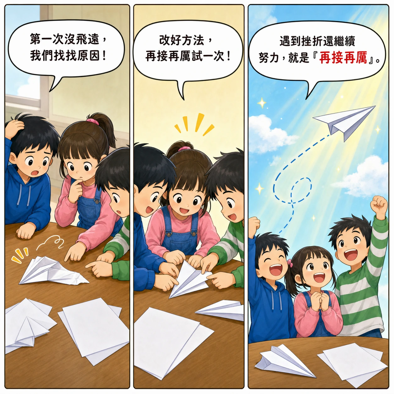再接再厲的 AI 生成成語漫畫