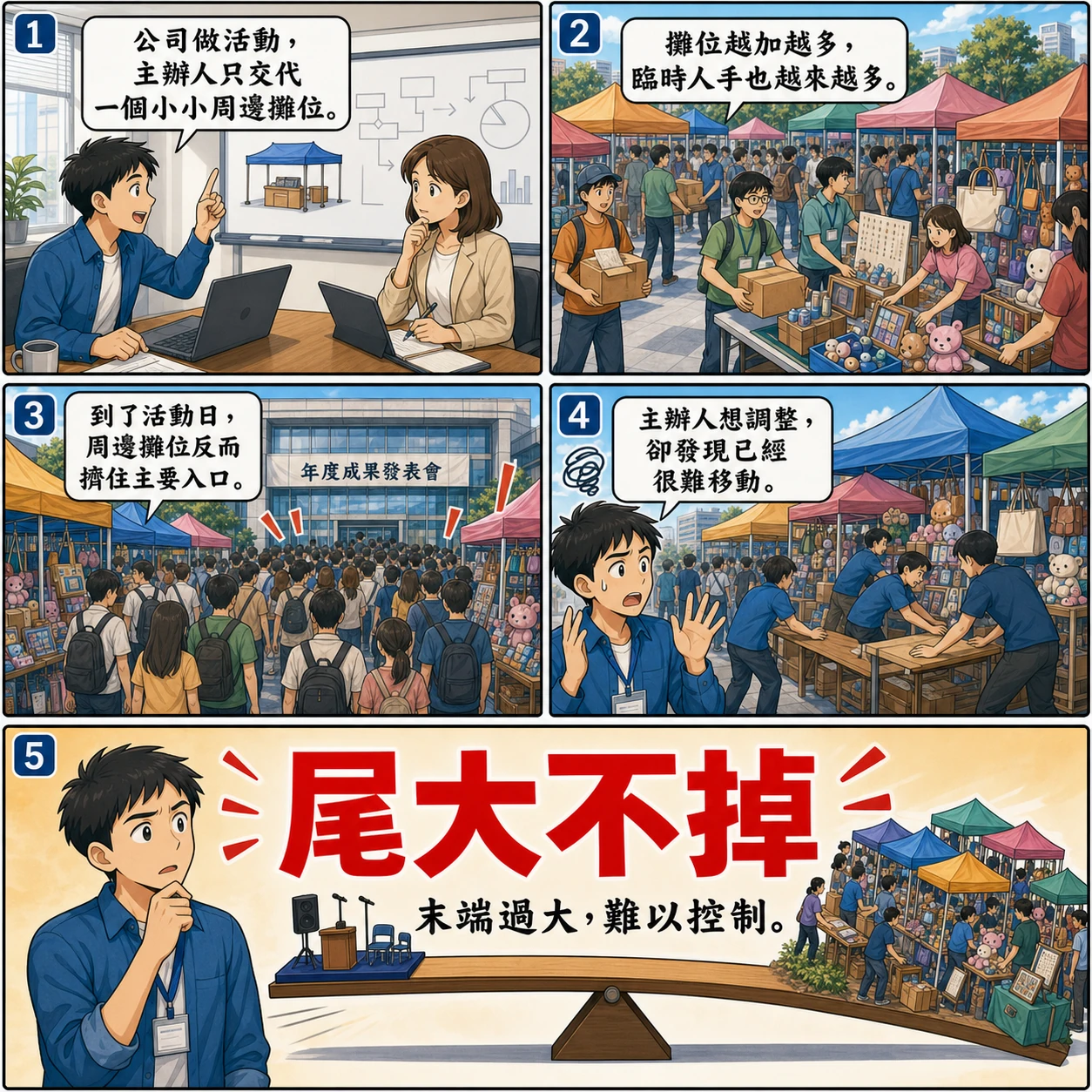 尾大不掉的 AI 生成成語漫畫