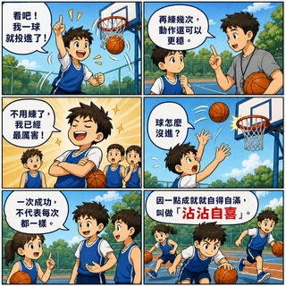 沾沾自喜成語漫畫縮圖