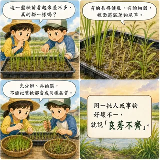 良莠不齊成語漫畫縮圖