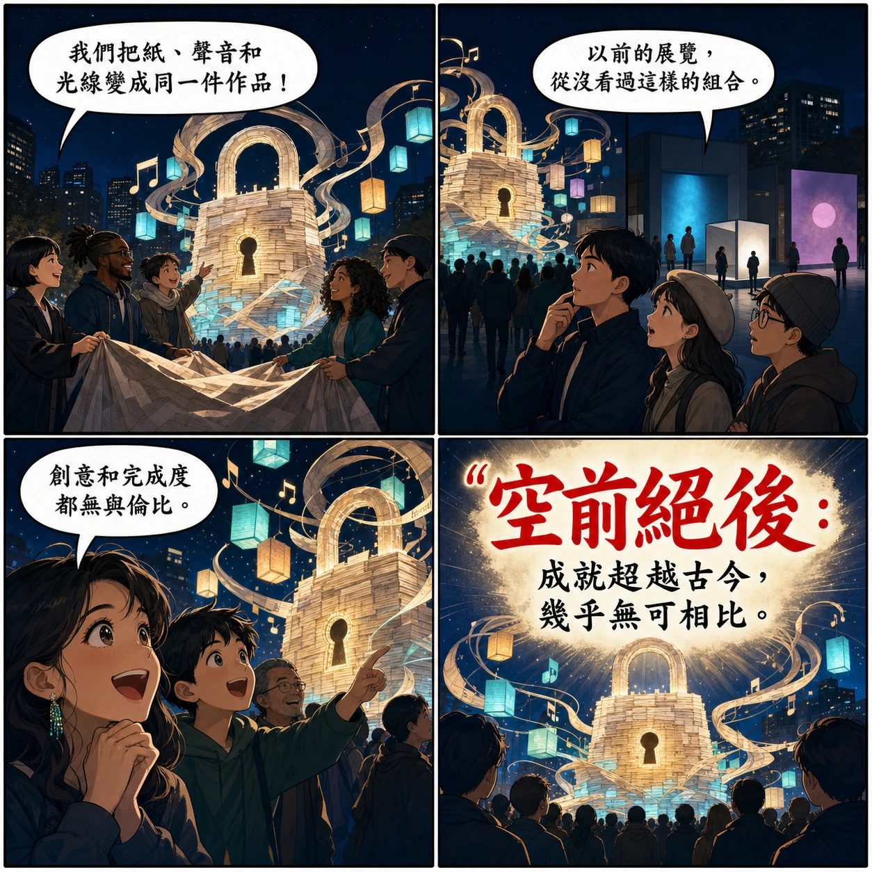 空前絕後的 AI 生成成語漫畫
