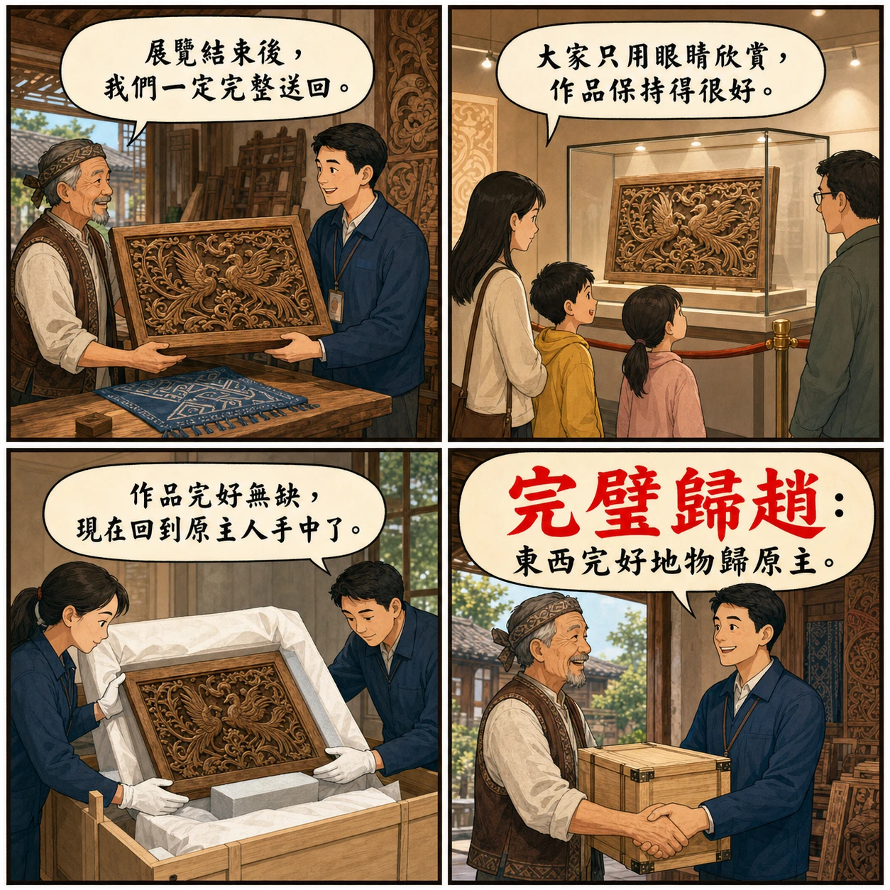 完璧歸趙的 AI 生成成語漫畫