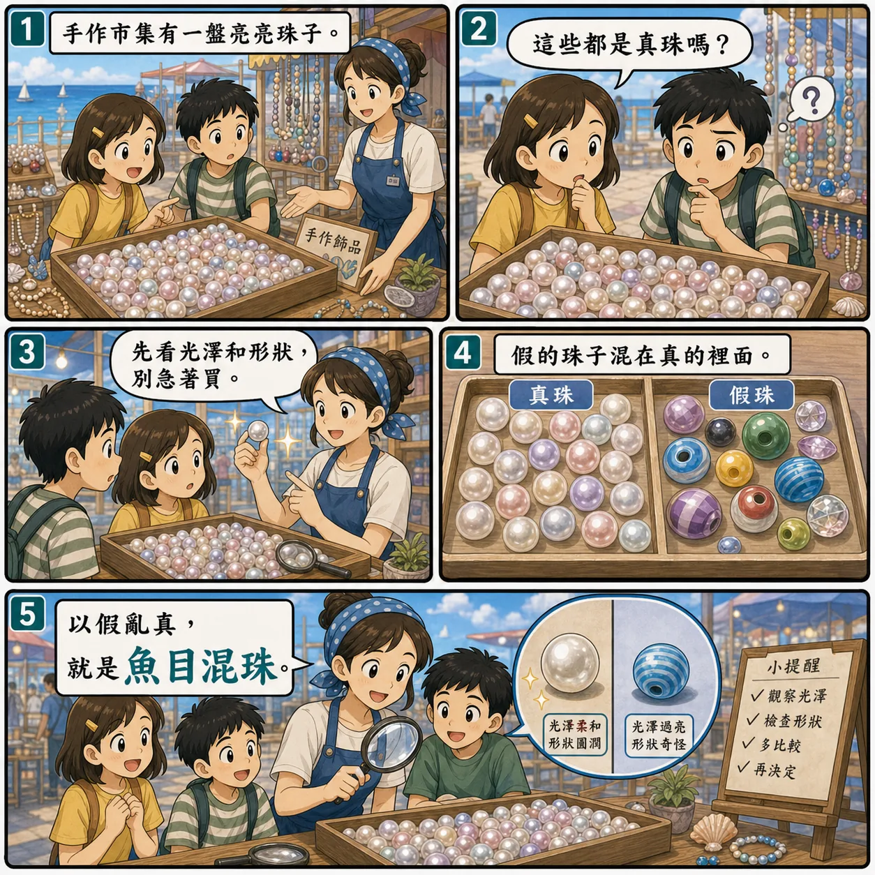 魚目混珠的 AI 生成成語漫畫