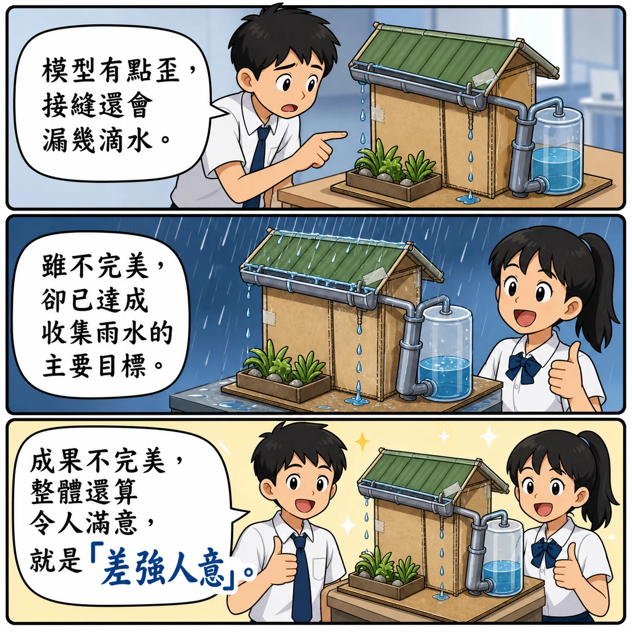 差強人意的 AI 生成成語漫畫