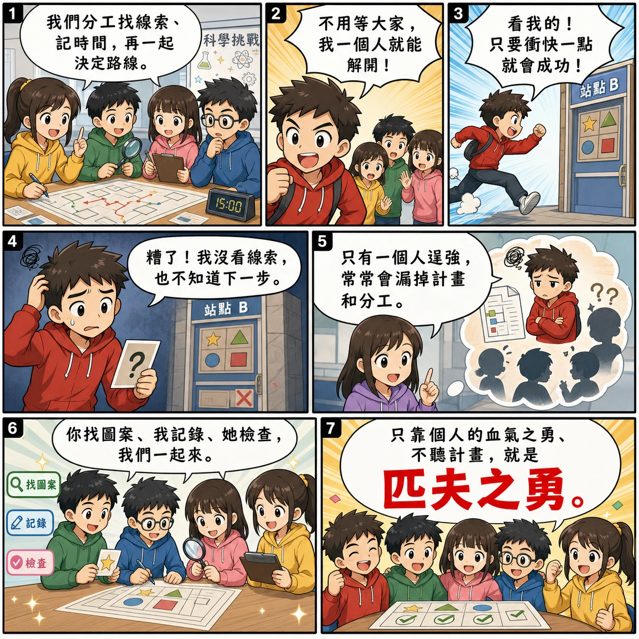 匹夫之勇的 AI 生成成語漫畫
