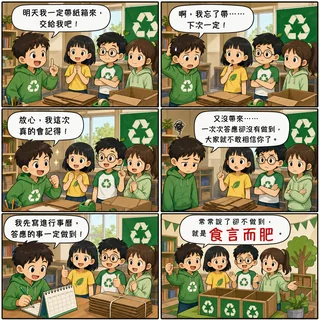 食言而肥成語漫畫縮圖