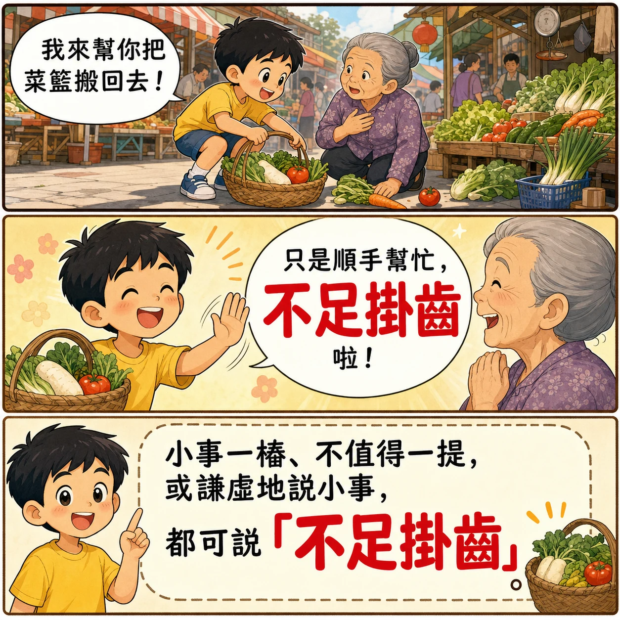 不足掛齒的 AI 生成成語漫畫
