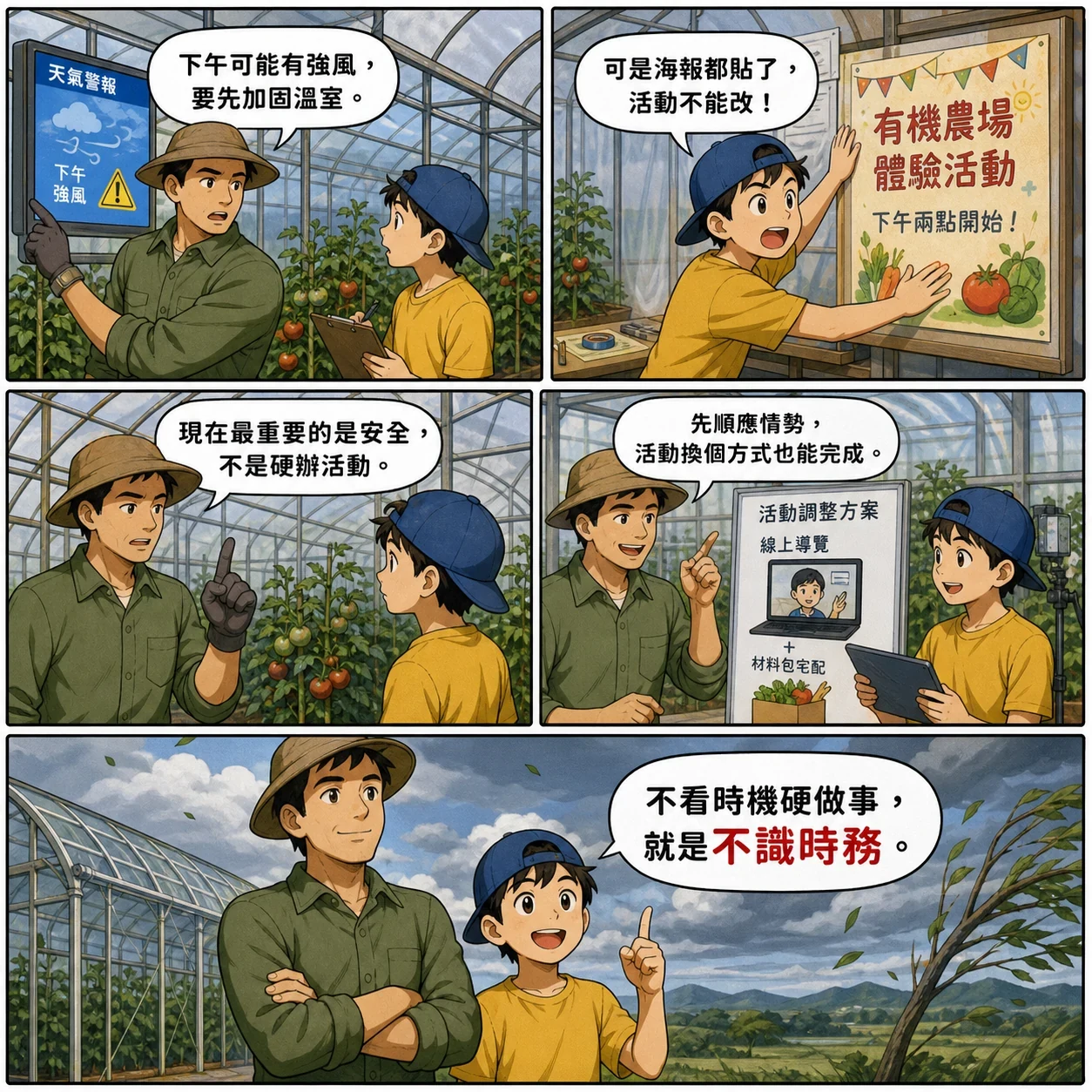不識時務的 AI 生成成語漫畫