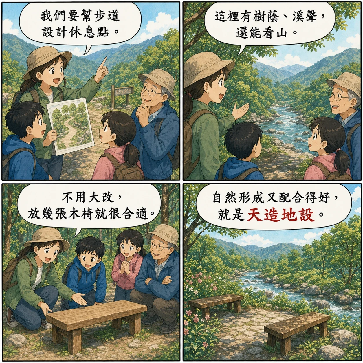 天造地設的 AI 生成成語漫畫