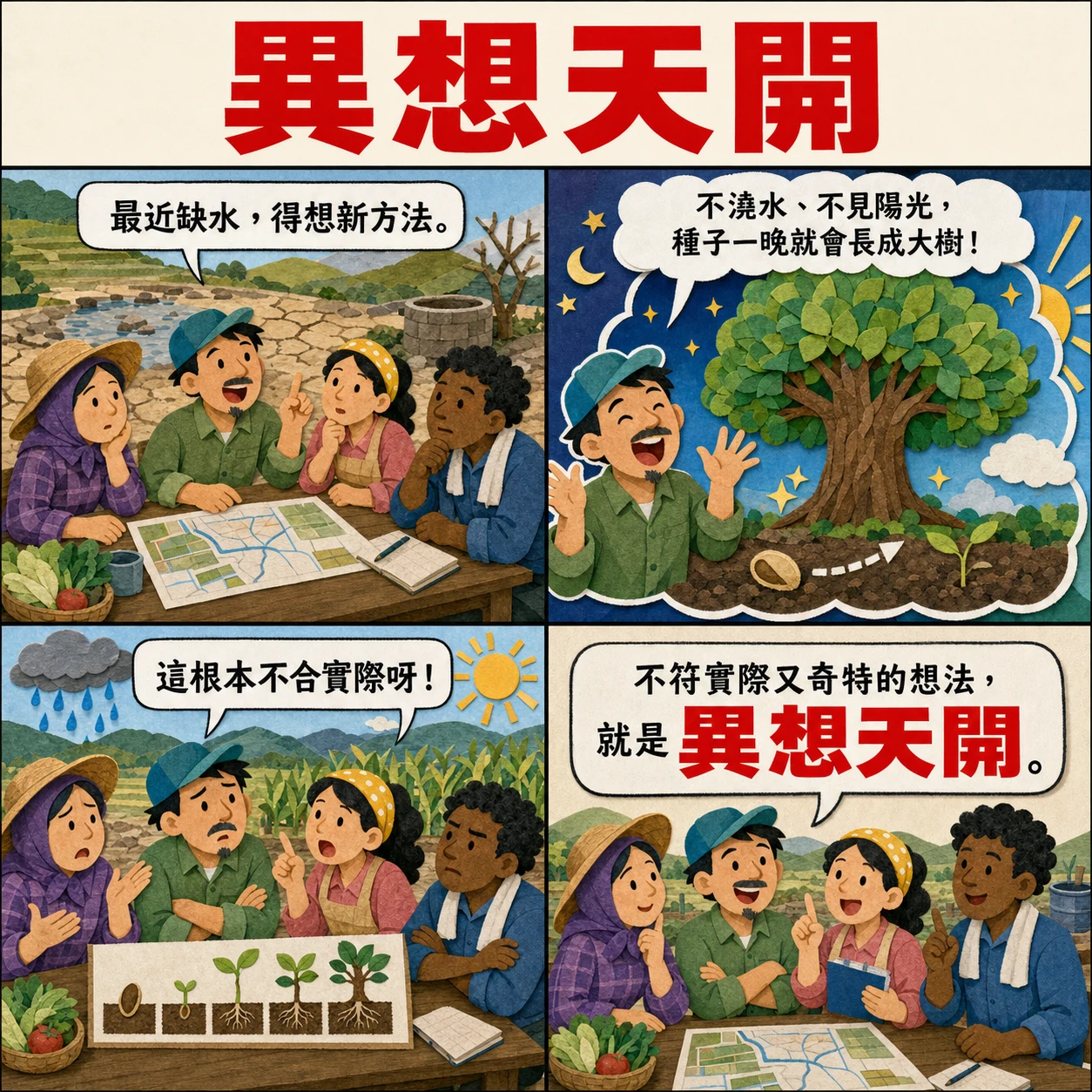 異想天開的 AI 生成成語漫畫