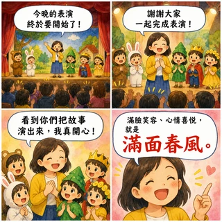 滿面春風成語漫畫縮圖
