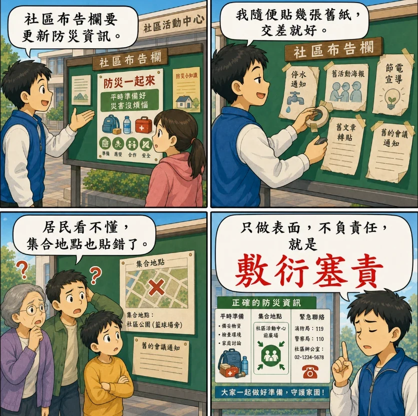 敷衍塞責的 AI 生成成語漫畫