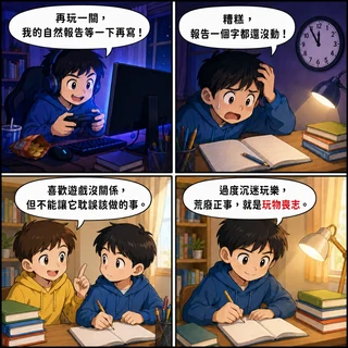 玩物喪志成語漫畫縮圖