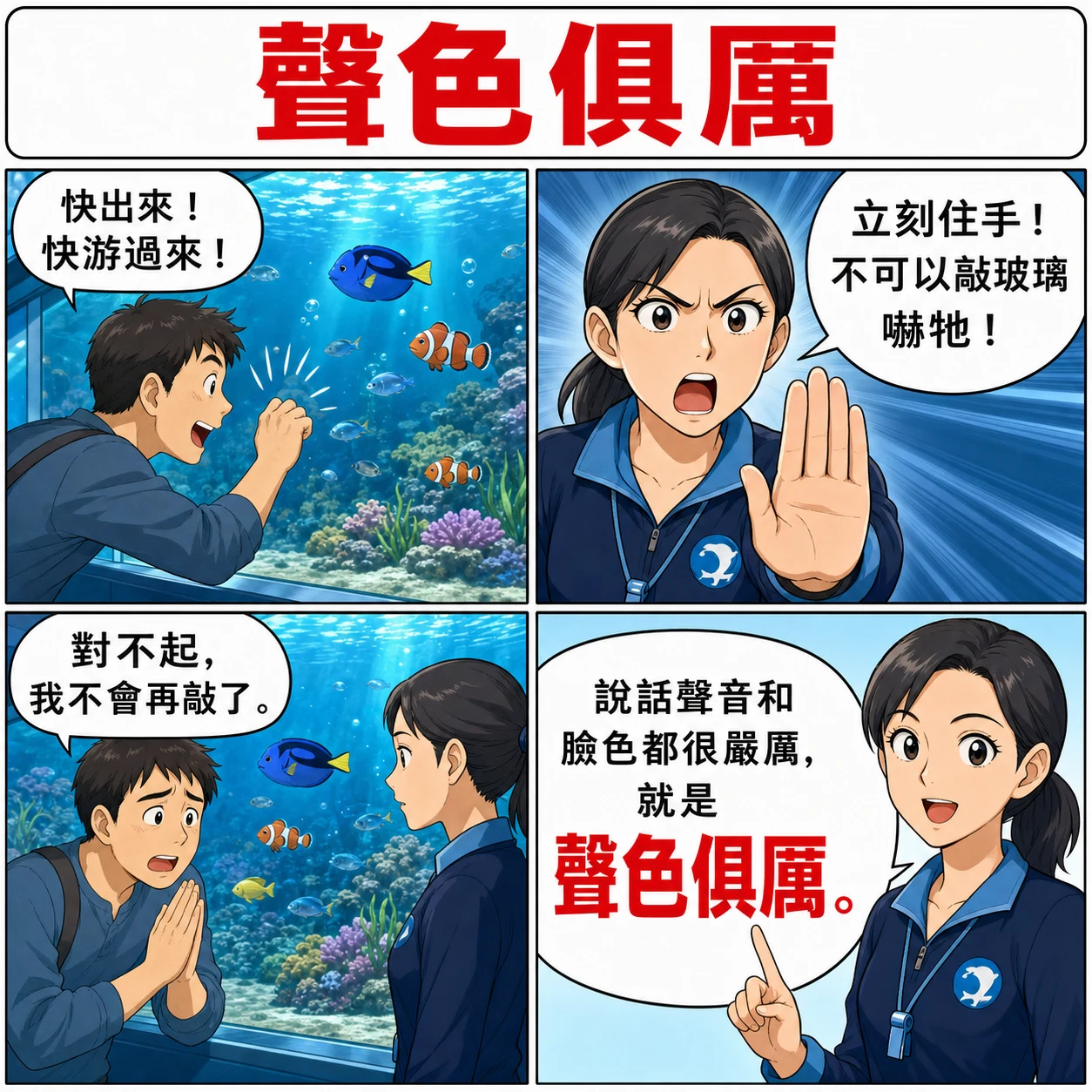 聲色俱厲的 AI 生成成語漫畫