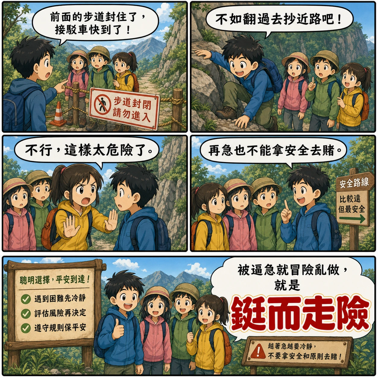 鋌而走險的 AI 生成成語漫畫