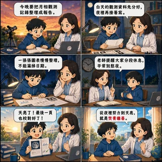 焚膏繼晷成語漫畫縮圖
