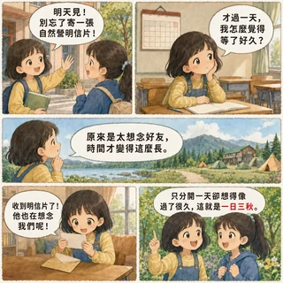 一日三秋成語漫畫縮圖