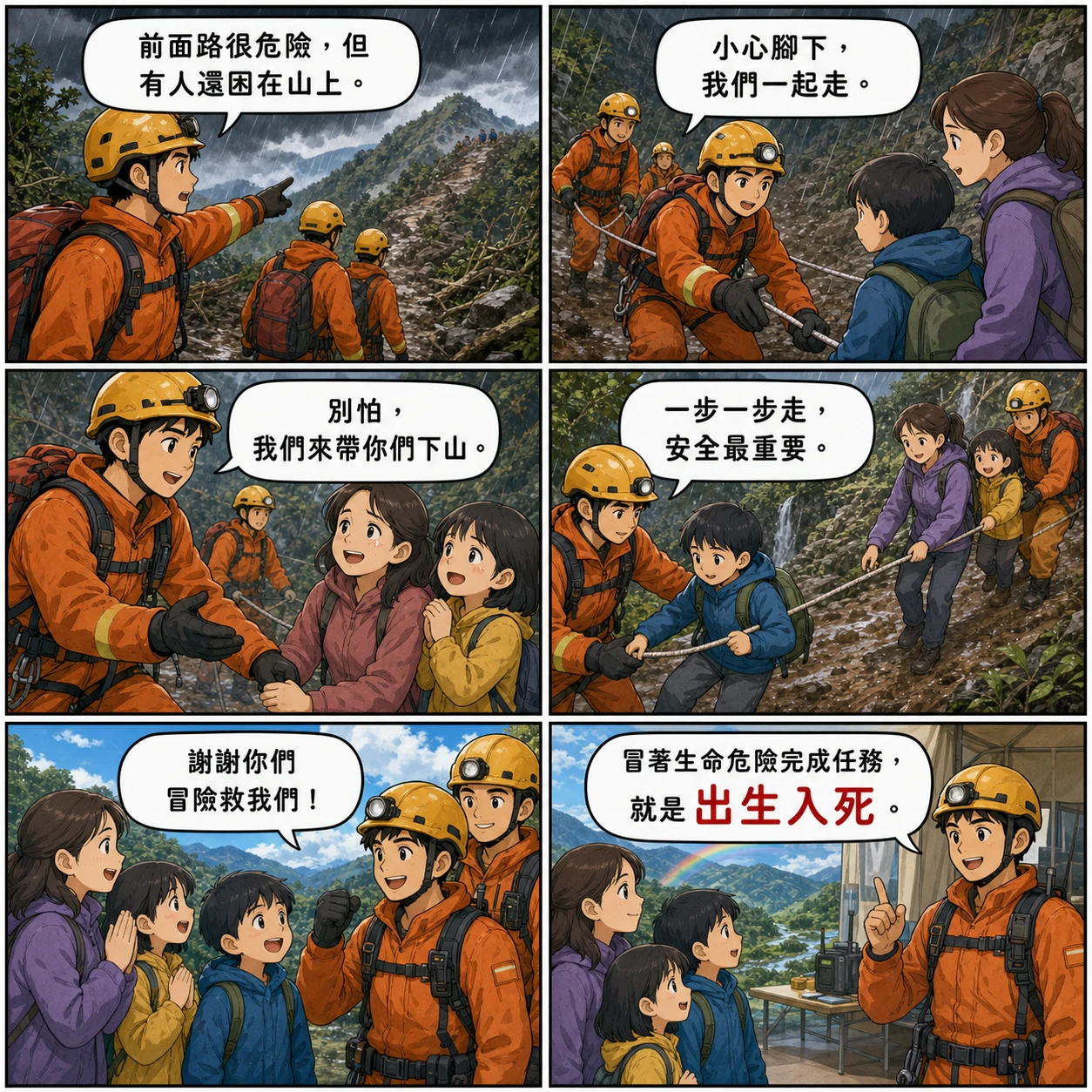 出生入死的 AI 生成成語漫畫