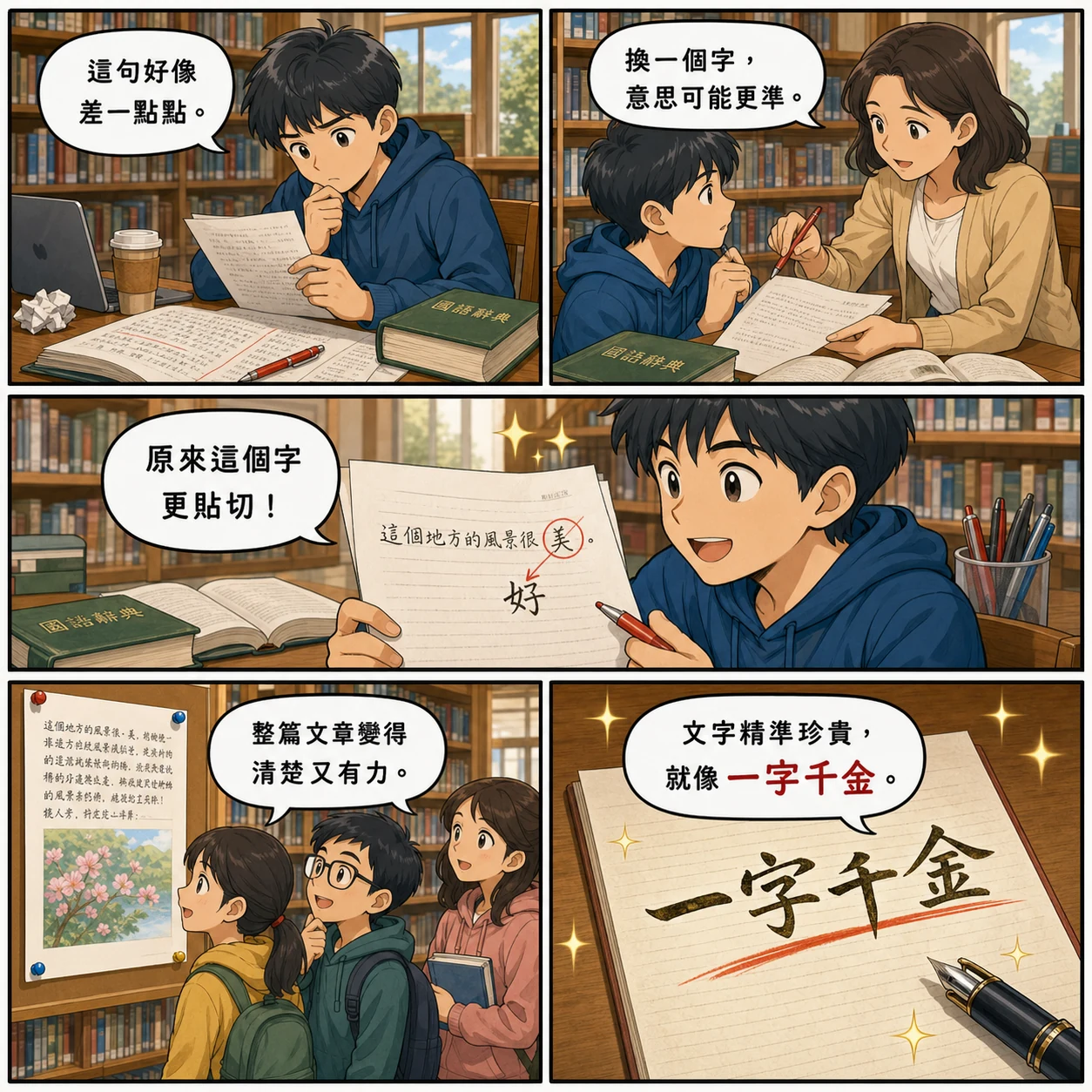 一字千金的 AI 生成成語漫畫