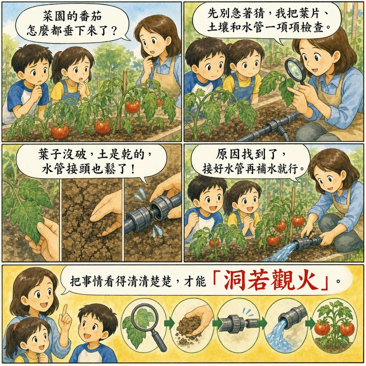 洞若觀火的 AI 生成成語漫畫