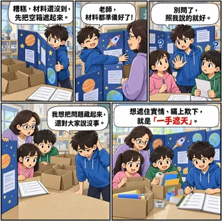一手遮天成語漫畫縮圖