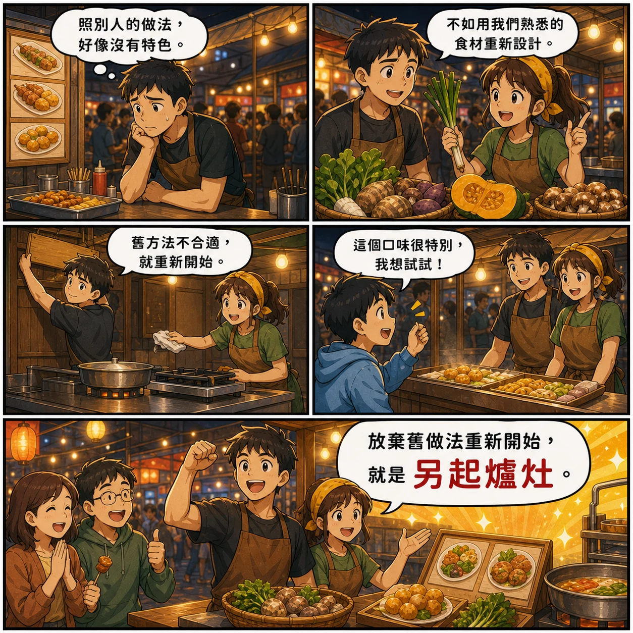 另起爐灶的 AI 生成成語漫畫