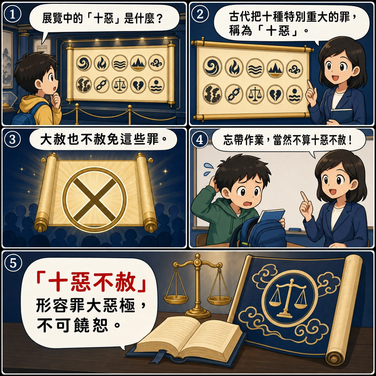 十惡不赦的 AI 生成成語漫畫