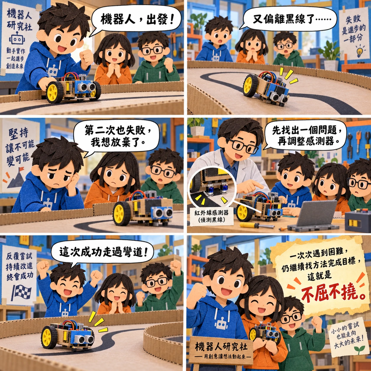 不屈不撓的 AI 生成成語漫畫