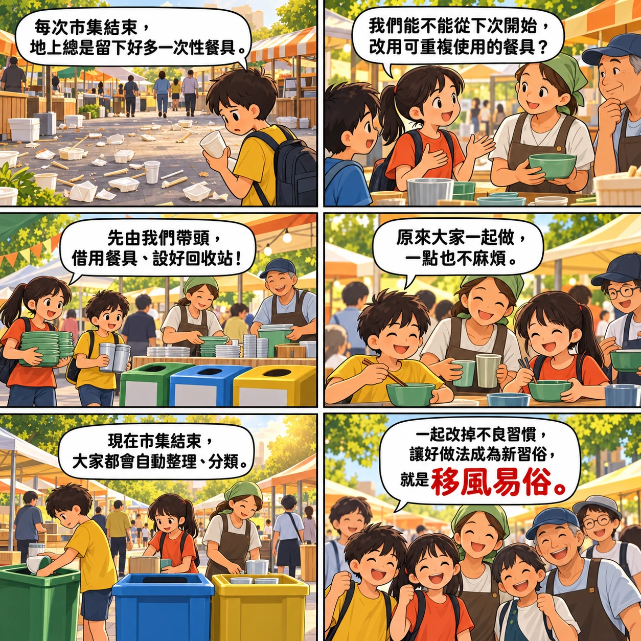 移風易俗的 AI 生成成語漫畫