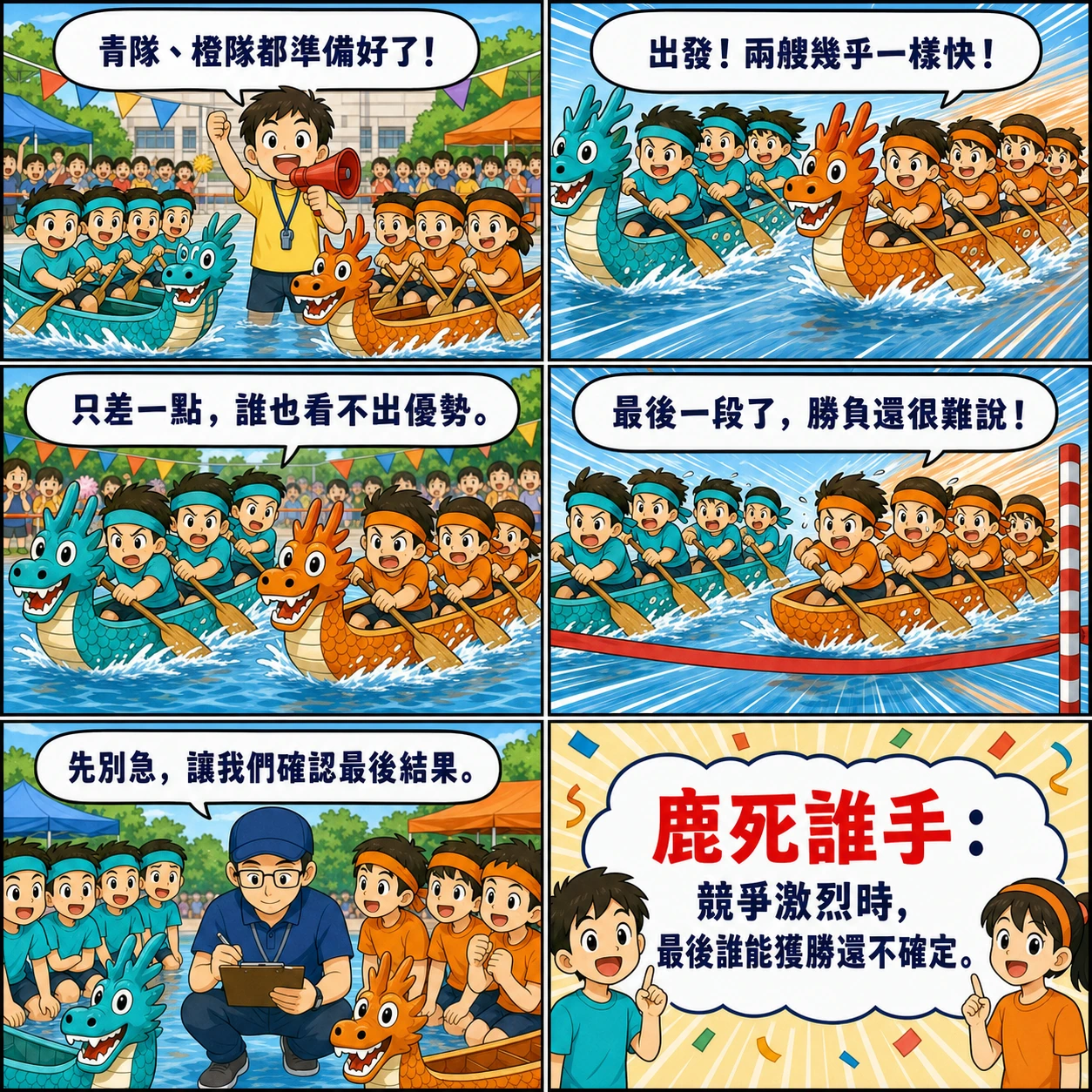 鹿死誰手的 AI 生成成語漫畫
