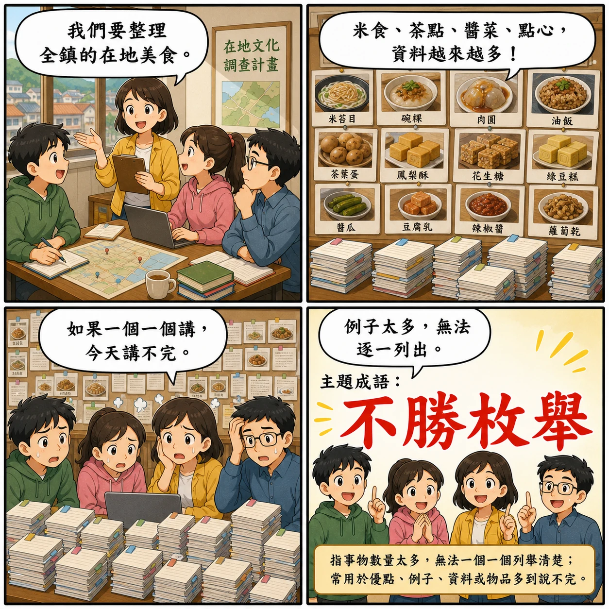 不勝枚舉的 AI 生成成語漫畫