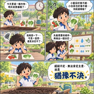 猶豫不決成語漫畫縮圖