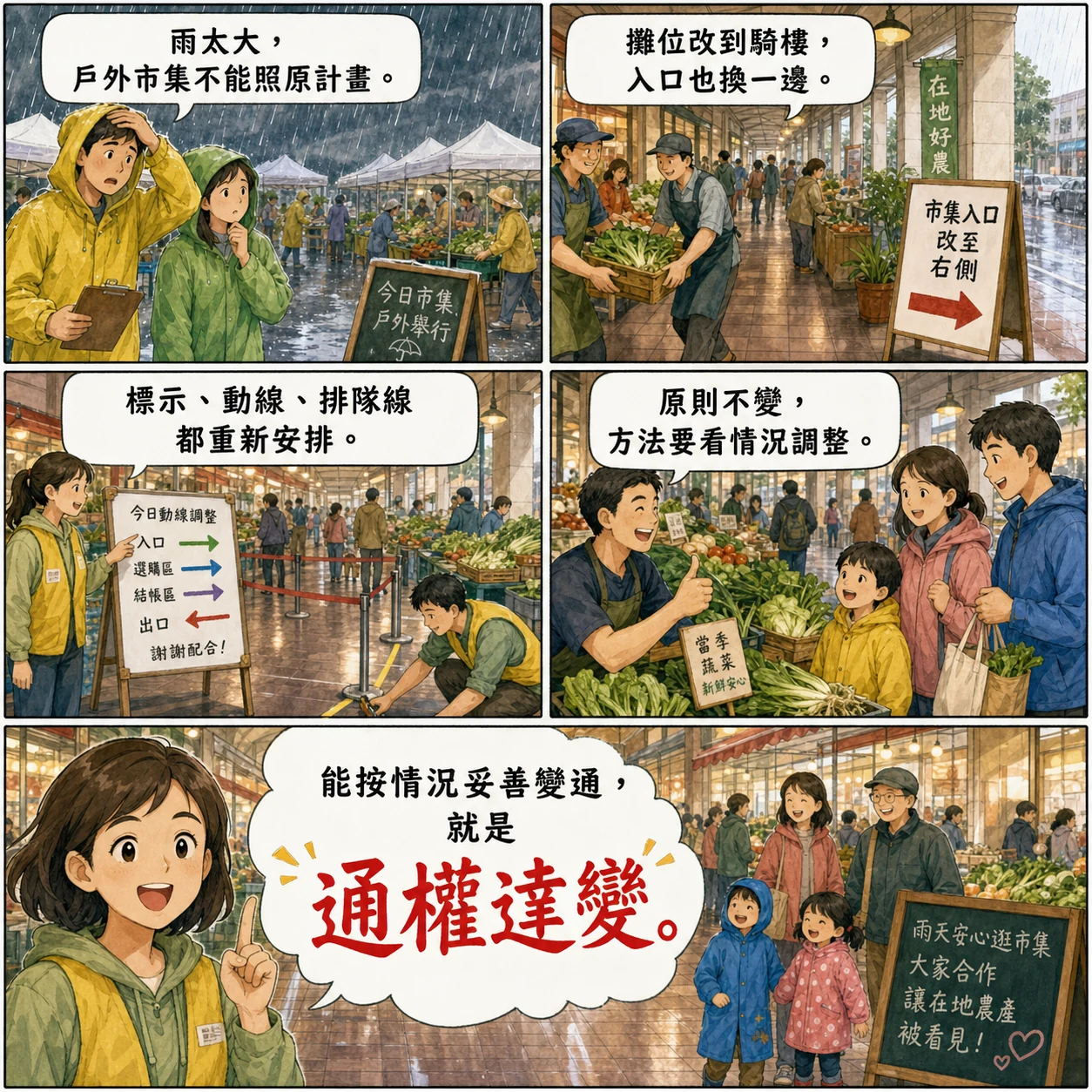 通權達變的 AI 生成成語漫畫