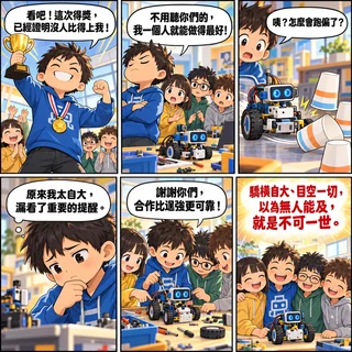 不可一世成語漫畫縮圖