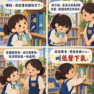 低聲下氣成語漫畫縮圖