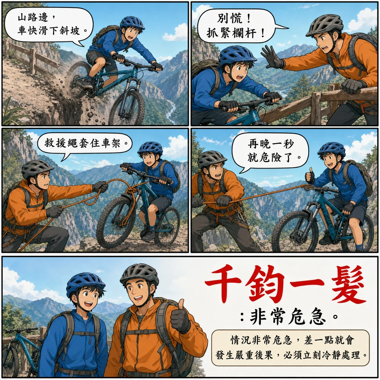 千鈞一髮的 AI 生成成語漫畫